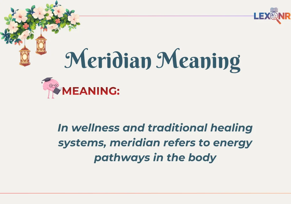 Meridian Meaning in Health and Wellness