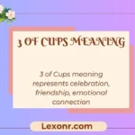 3 Of Cups Meaning