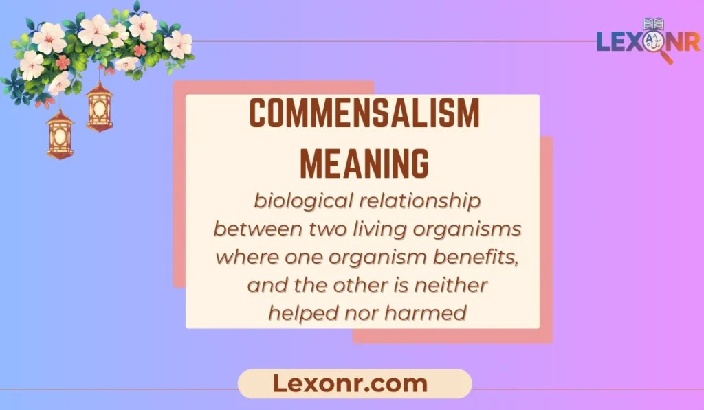 Commensalism Meaning