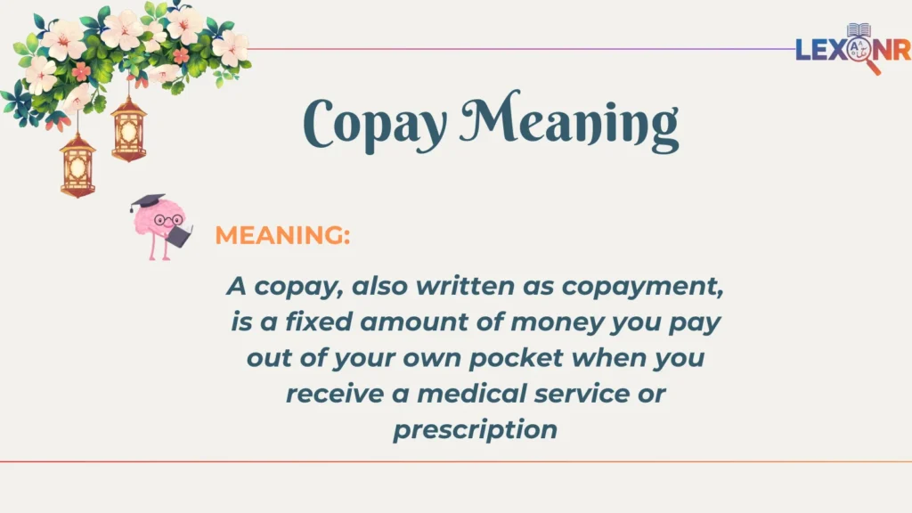 Copay Meaning