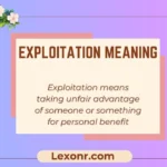 Exploitation Meaning