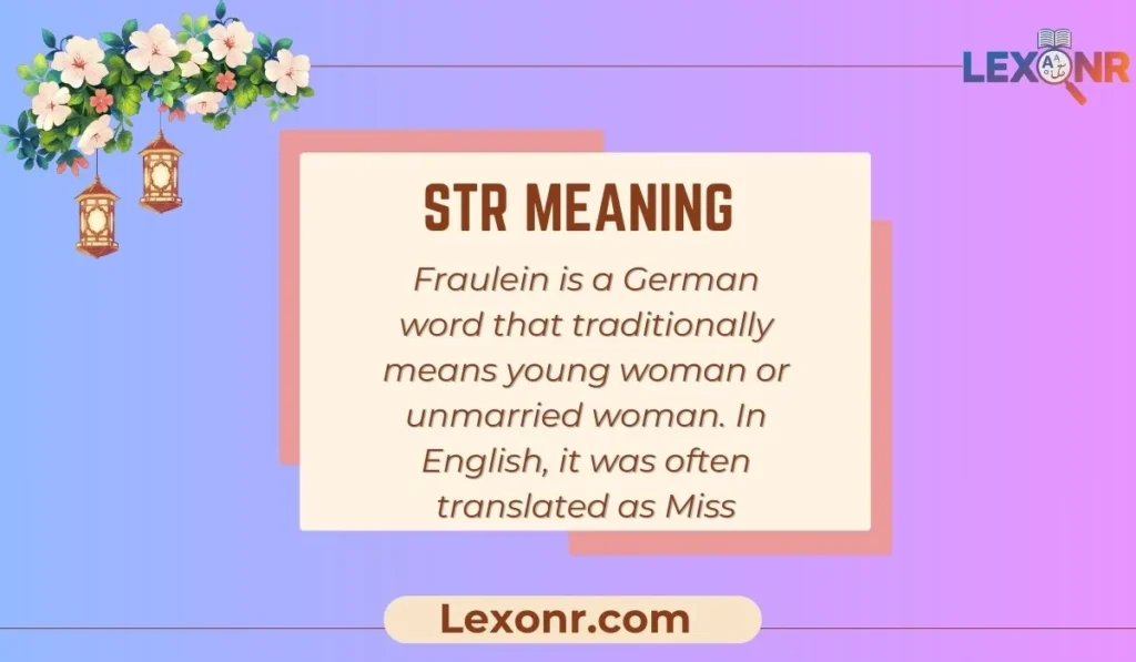 Fraulein Meaning