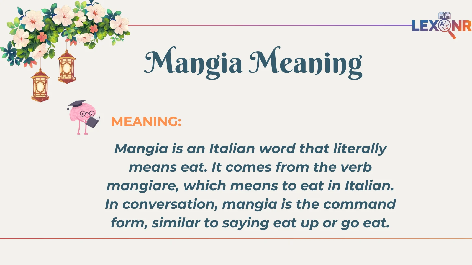 Mangia Meaning