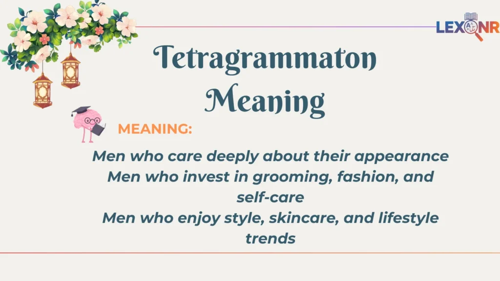 Metrosexuals Meaning
