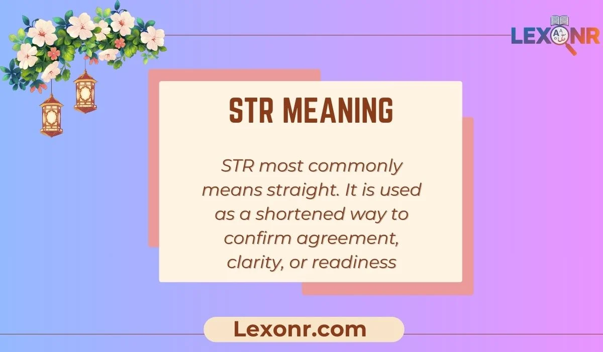 Str Meaning