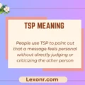 Tsp Meaning