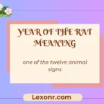 Year Of The Rat Meaning