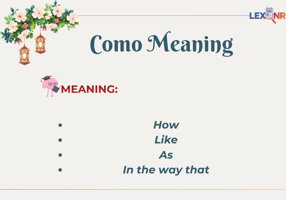 Como Meaning