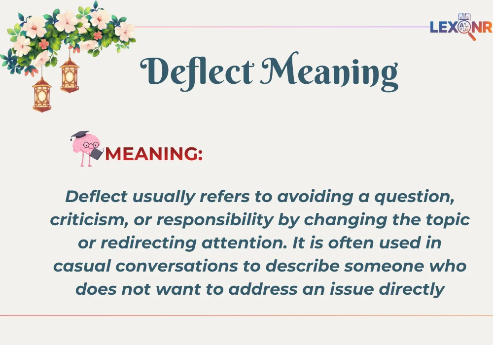 Deflect Meaning