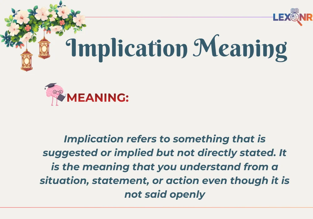Implication Meaning