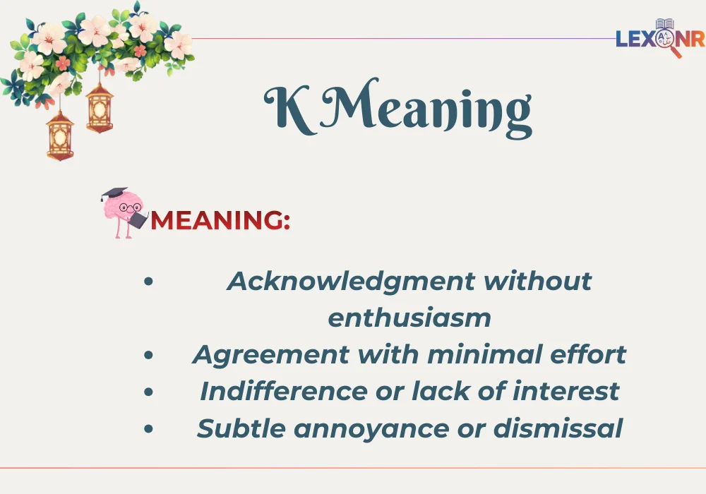 K Meaning