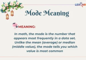 Mode Meaning