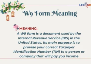 W9 Form Meaning