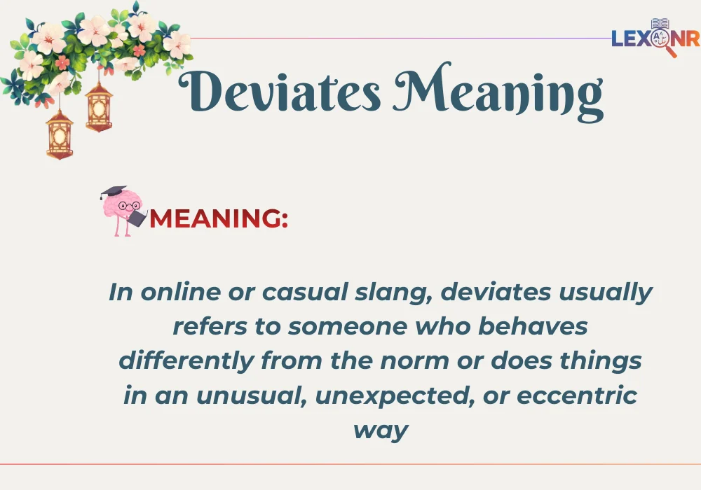 Deviates Meaning