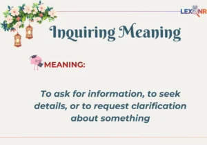 Inquiring Meaning