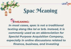 Spac Meaning