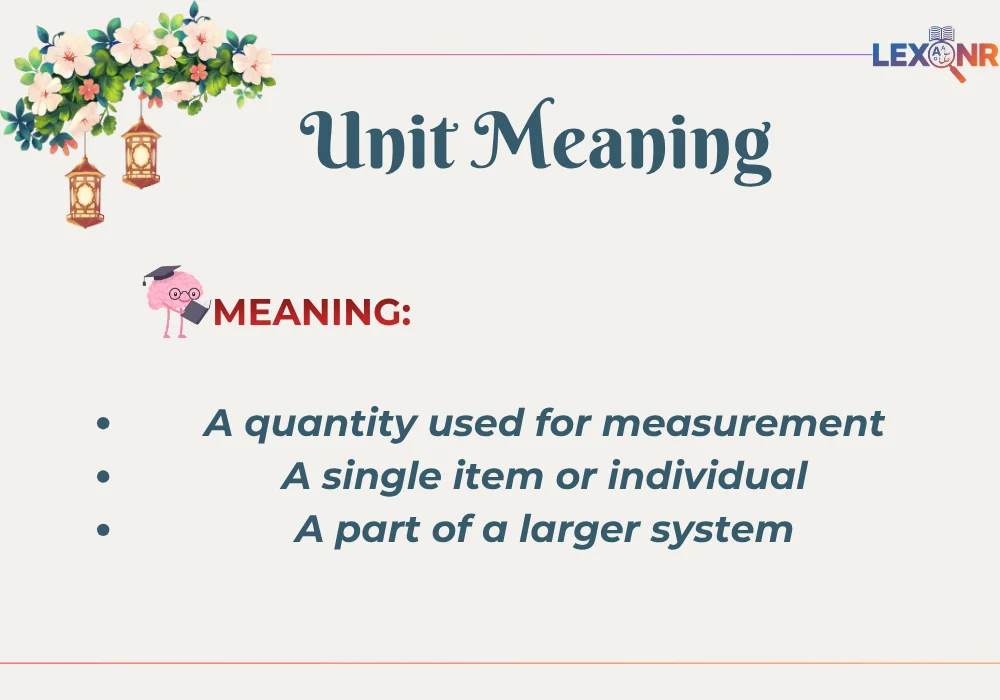Unit Meaning