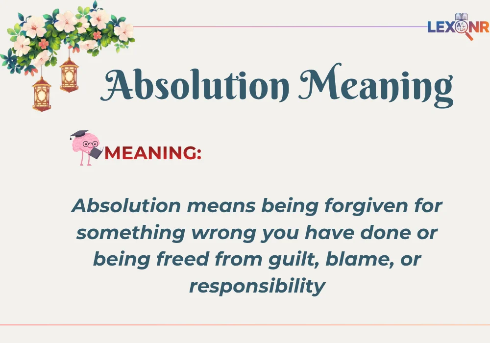 Absolution Meaning