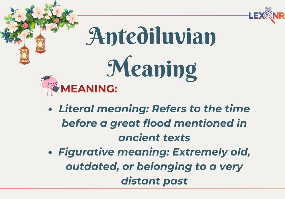 Antediluvian Meaning