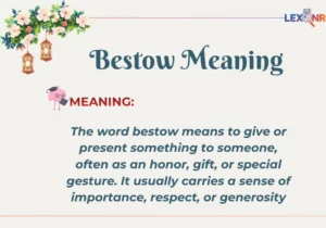 Bestow Meaning