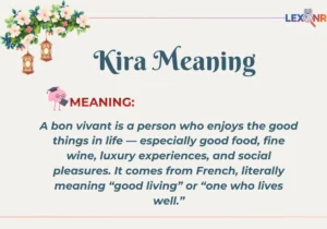 Bon Vivant Meaning