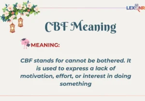 CBF Meaning