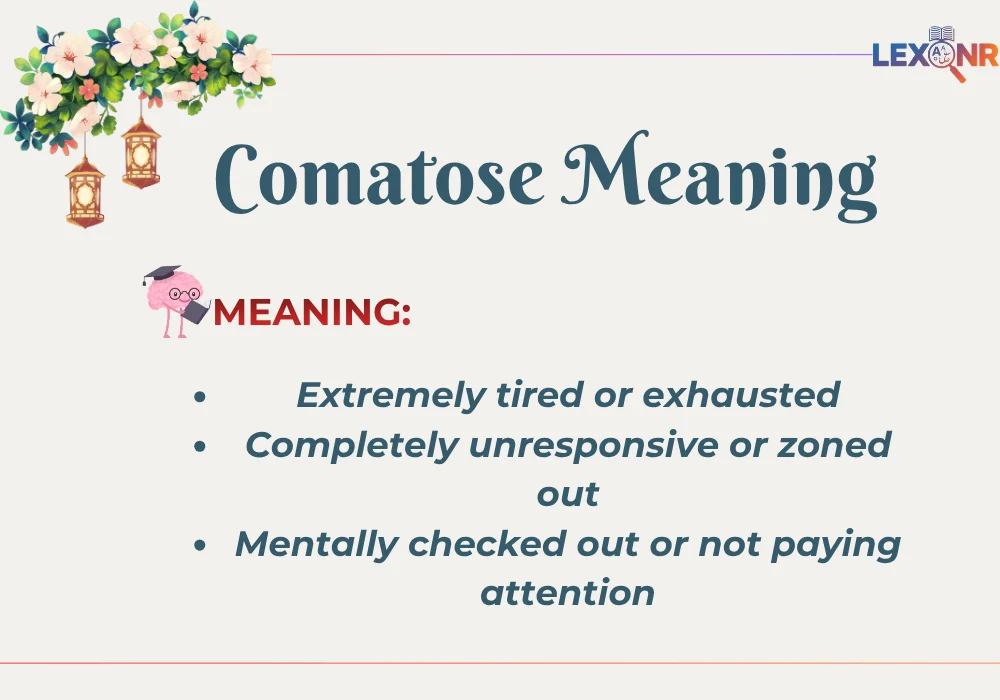 Comatose Meaning