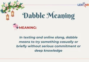 Dabble Meaning