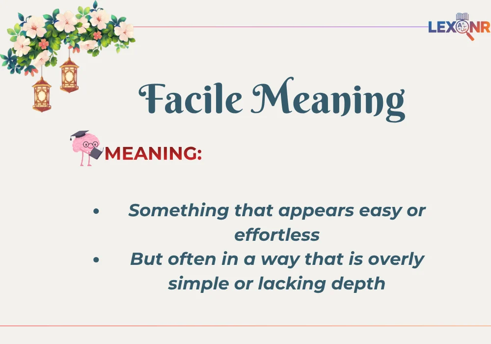Facile Meaning