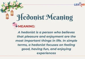 Hedonist Meaning