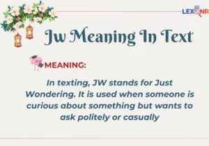 Jw Meaning In Text