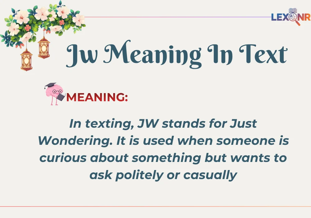 Jw Meaning In Text