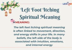 Left Foot Itching Spiritual Meaning