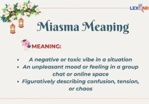 Miasma Meaning