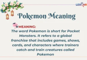 Pokemon Meaning