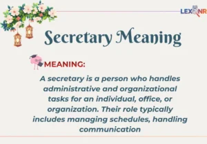 Secretary Meaning