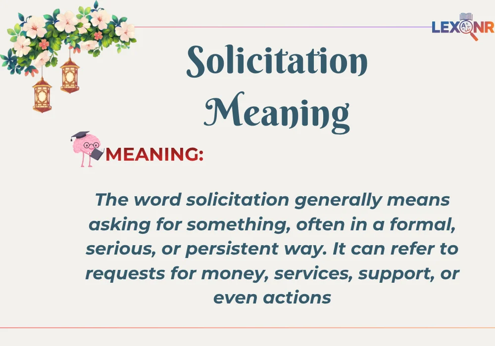 Solicitation Meaning