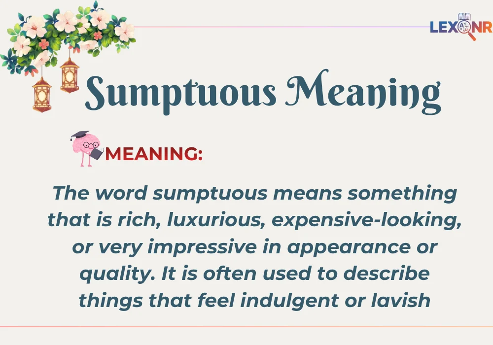 Sumptuous Meaning