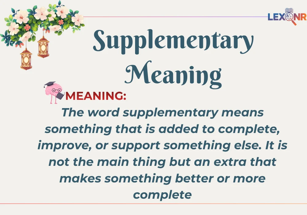 Supplementary Meaning