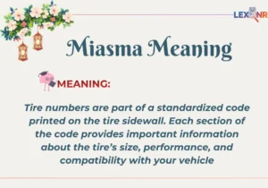 Tire Numbers Meaning