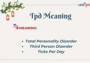 Tpd Meaning