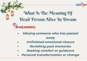 What Is The Meaning Of Dead Person Alive In Dream