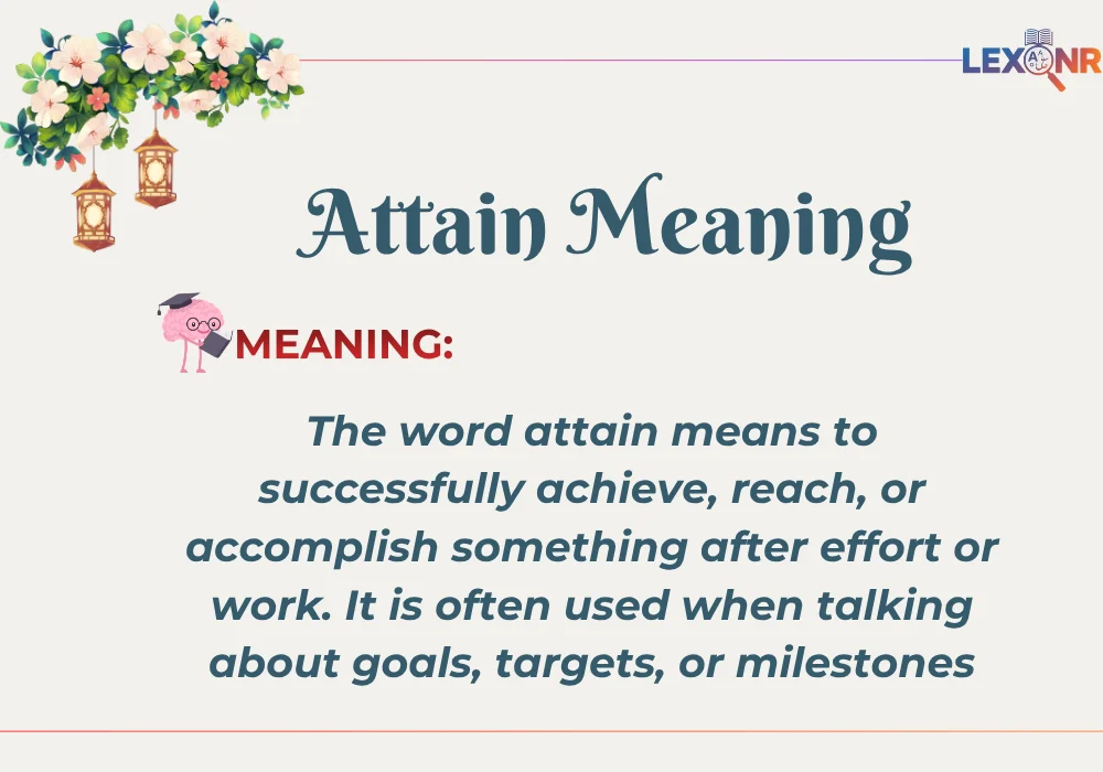 Attain Meaning