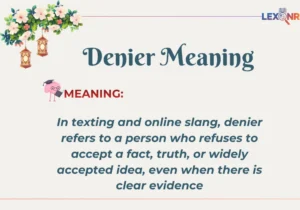 Denier Meaning