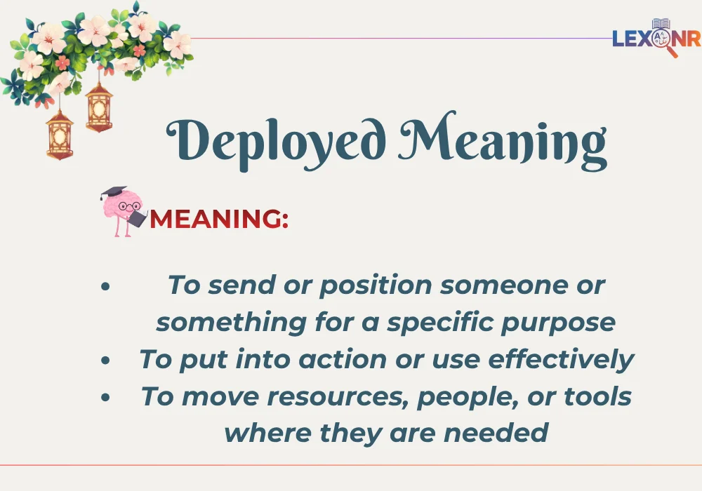 Deployed Meaning