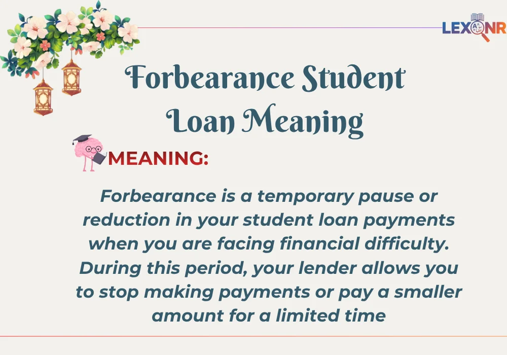 Forbearance Student Loan Meaning