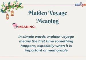 Maiden Voyage Meaning