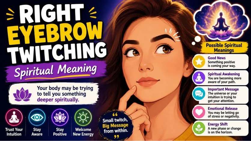 Right Eyebrow Twitching Spiritual Meaning