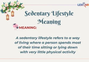 Sedentary Lifestyle Meaning