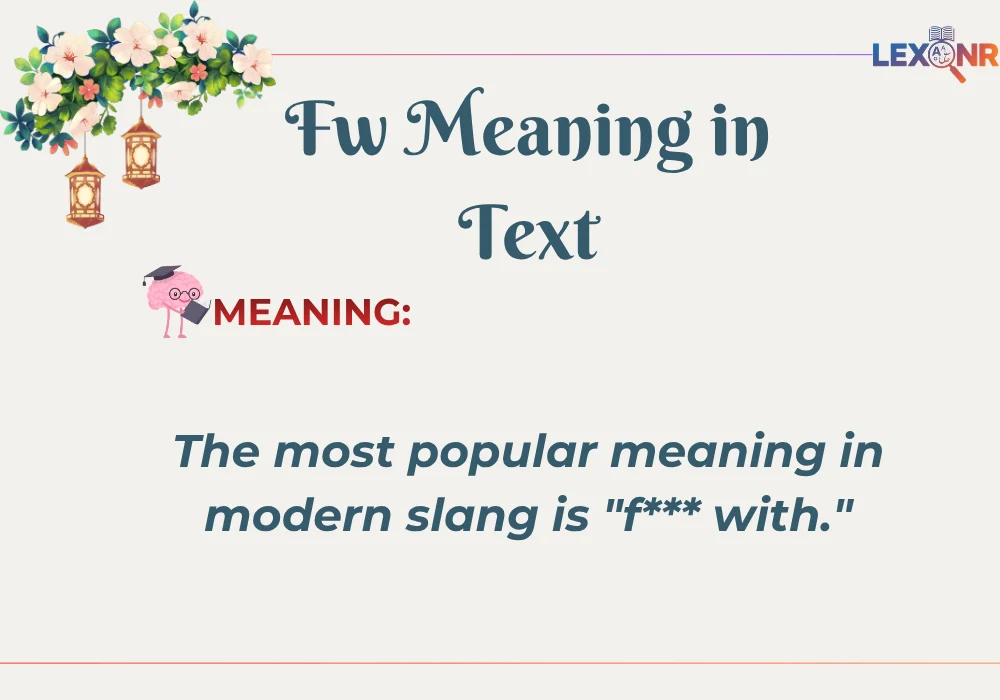 Fw Meaning in Text